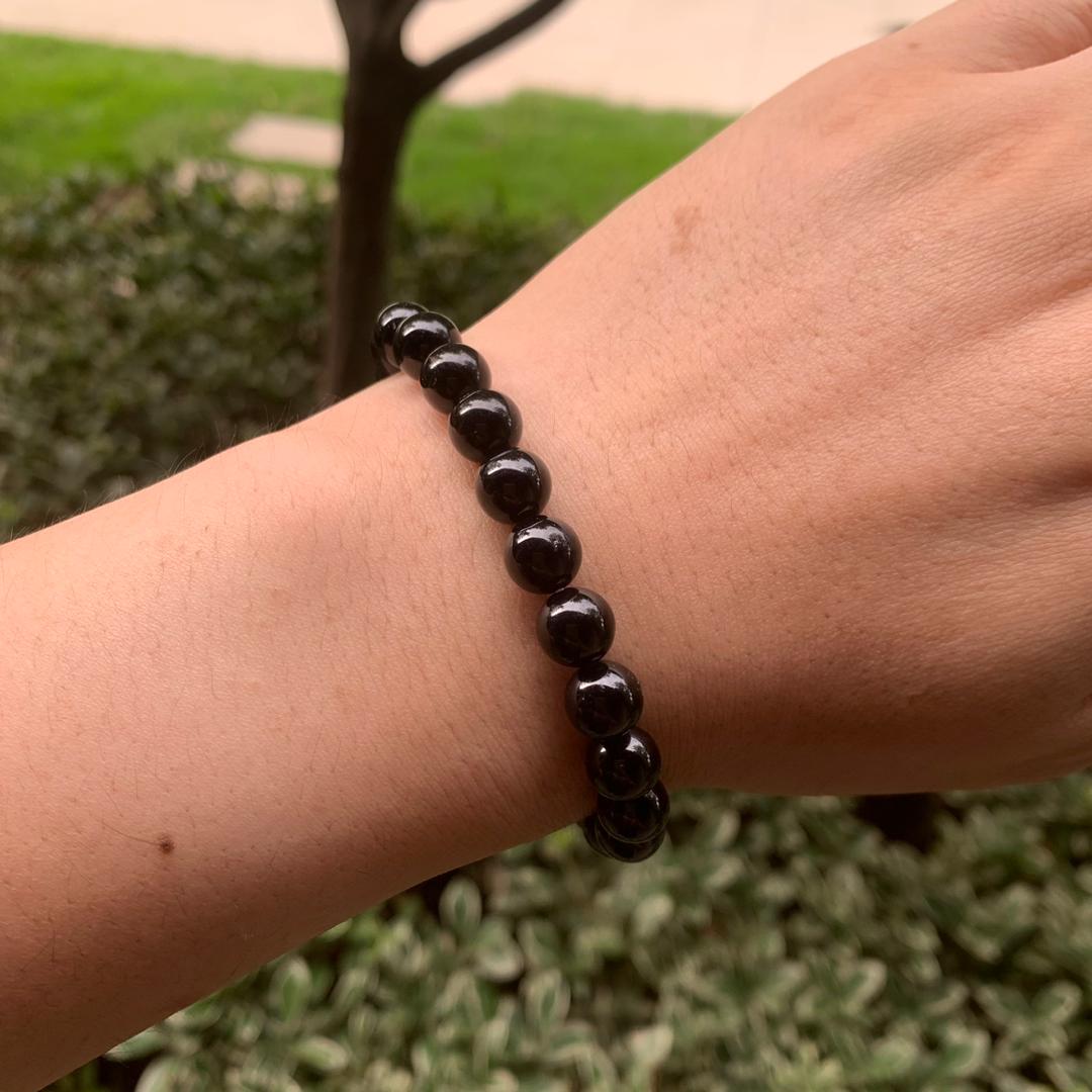 Fekete turmalin karkötő