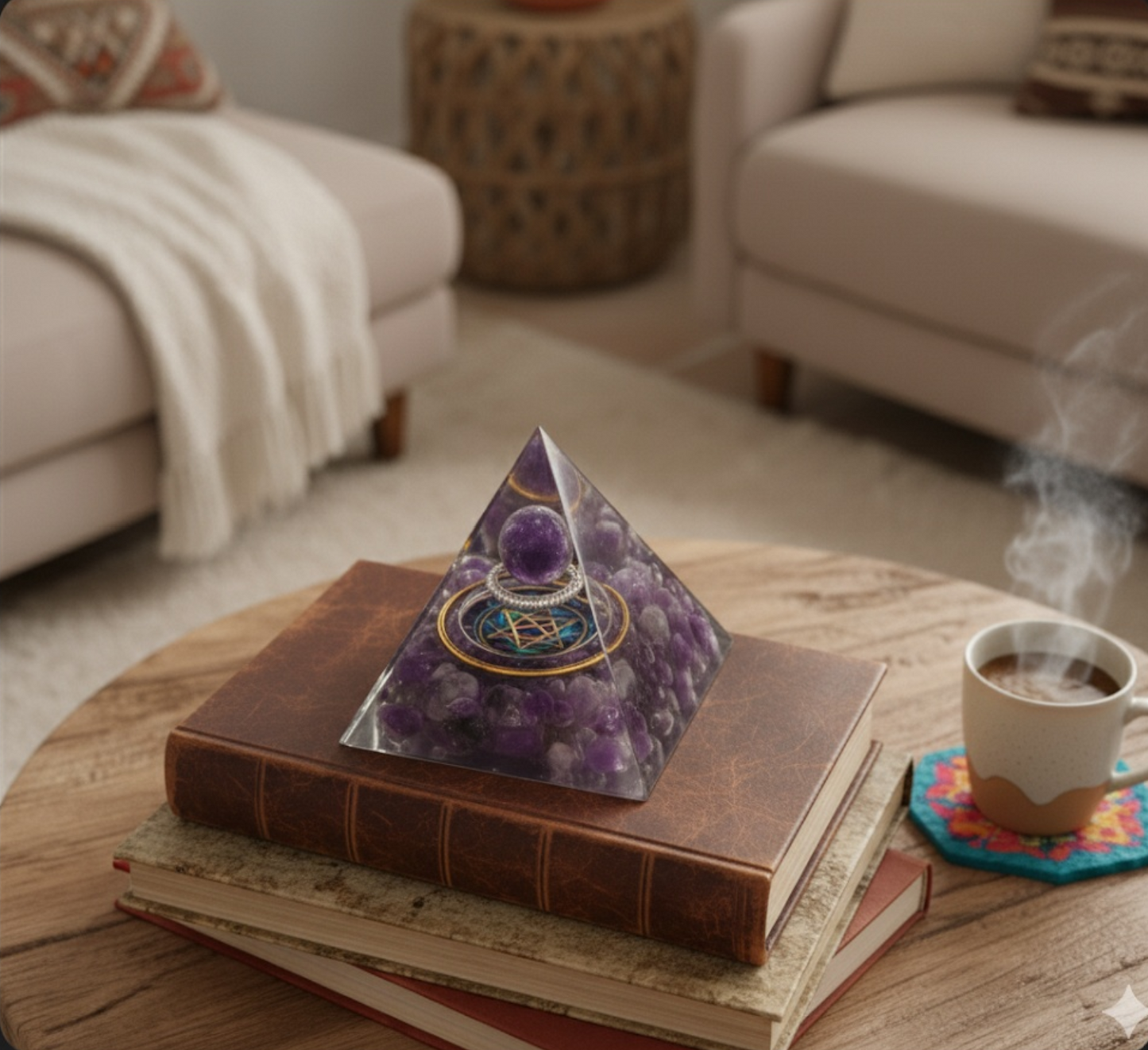 Ametiszt kristály piramis