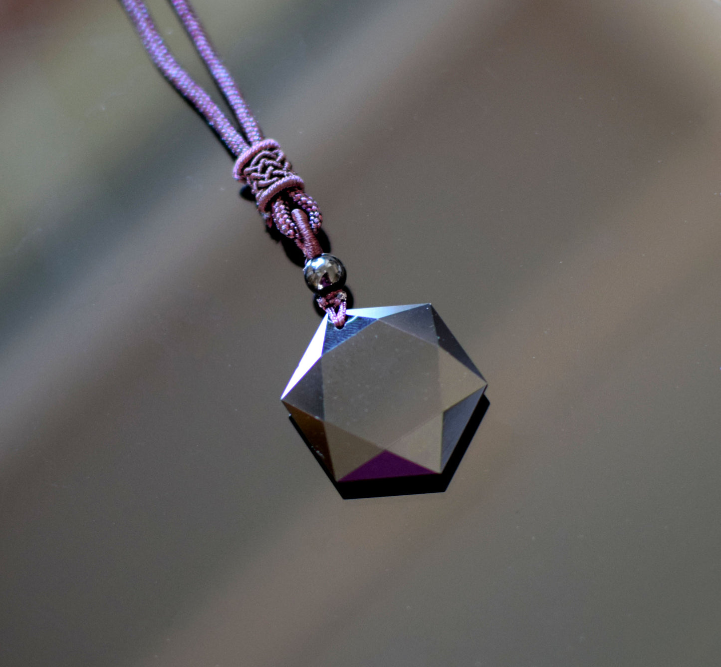 Fekete obszidián nyaklánc