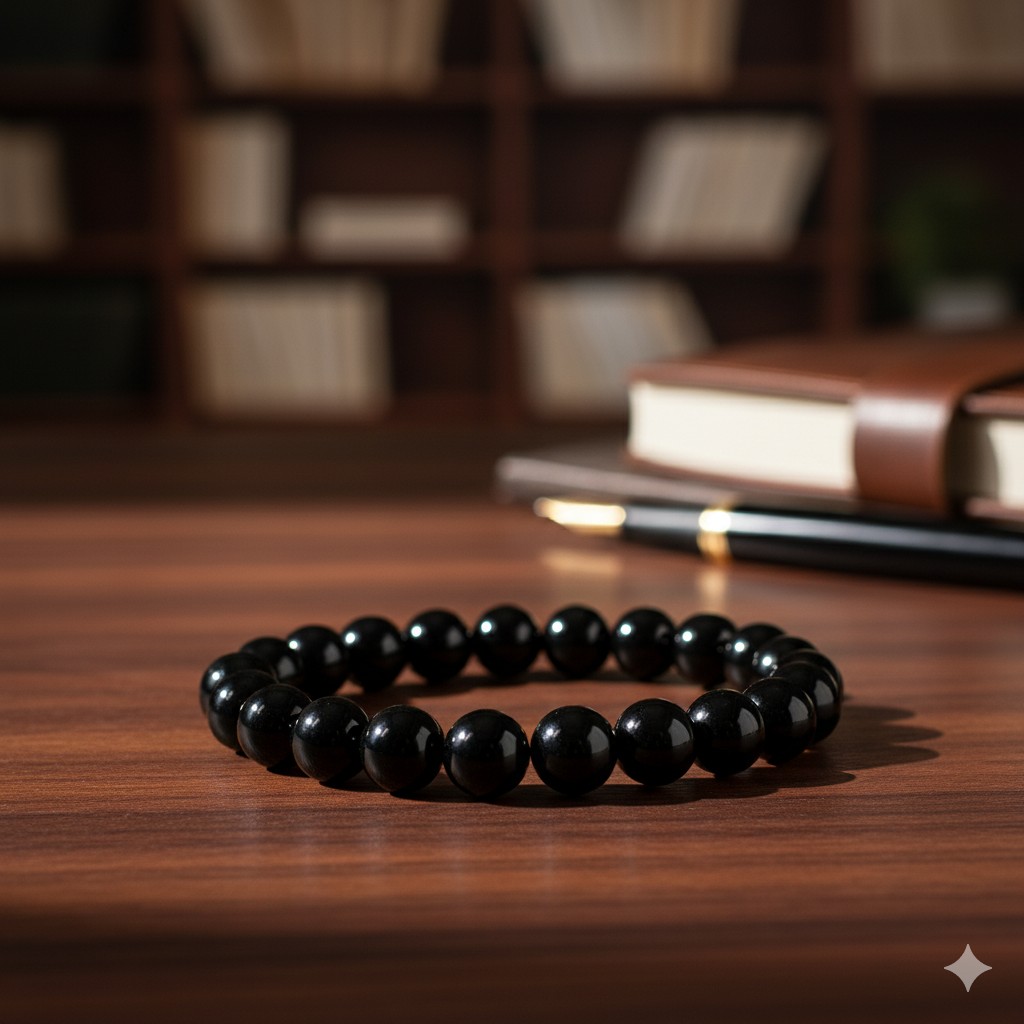 Fekete turmalin karkötő