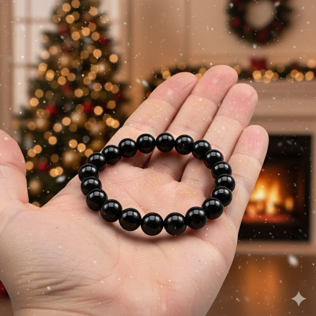 Fekete turmalin karkötő