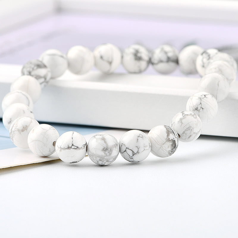 Fehér howlit karkötő